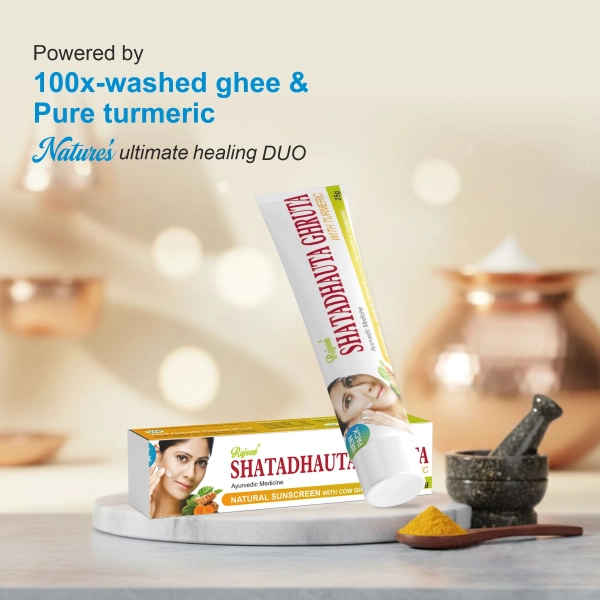 Shatadhauta Ghruta with Turmeric